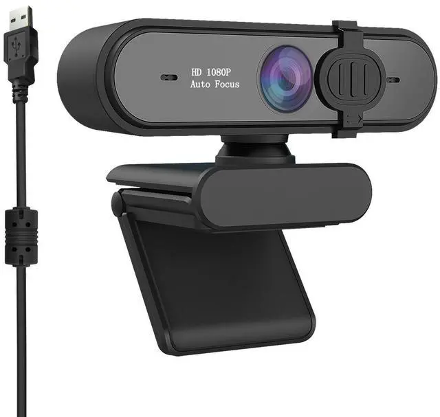 Alt view image 8 of 14 - Web Camera Full HD 1080P/30FPS Webcam Live Streaming Camera with Noise Reduction Microphone,Autofocus & Privacy Cover,Highest Resolution 1920X1080,95-Degree FOV,2MP Camera for Zoom/Skype/Teams,Confere