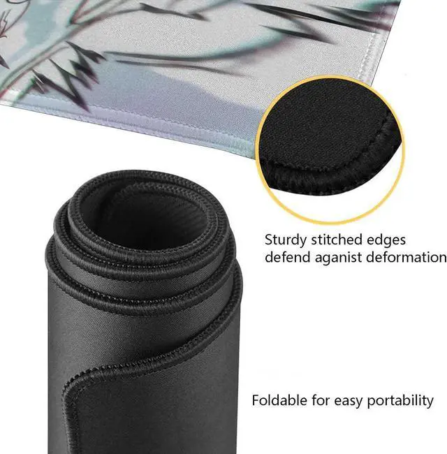 Alt view image 10 of 14 - Anime Mouse Pad Luffygear 5 Extended Gaming Desk Pad with Stitched Edges Large Mouse Mat with Non-Slip Rubber Base for Work & Gaming Office & Home 31.5x15.7 inch
