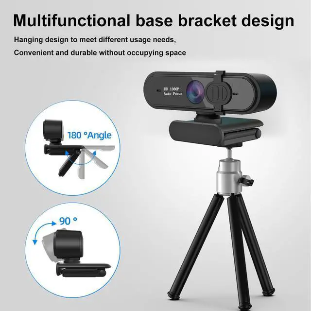 Alt view image 12 of 14 - Web Camera Full HD 1080P/30FPS Webcam Live Streaming Camera with Noise Reduction Microphone,Autofocus & Privacy Cover,Highest Resolution 1920X1080,95-Degree FOV,2MP Camera for Zoom/Skype/Teams,Confere