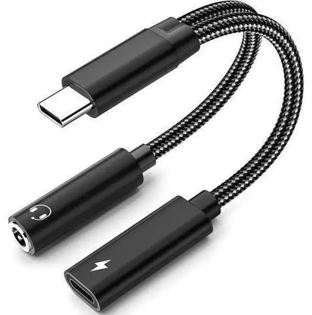Alt view image 8 of 14 - USB C to 3.5mm Headphone and Charger Adapter 2 in 1 USB C to Aux Audio Adapter & 60W Fast Charging Dongle Compatible with iPhone 16/16 Pro/15 Galaxy S25/S24/S24 Ultra/S23 Pixel 8 iPad Pro