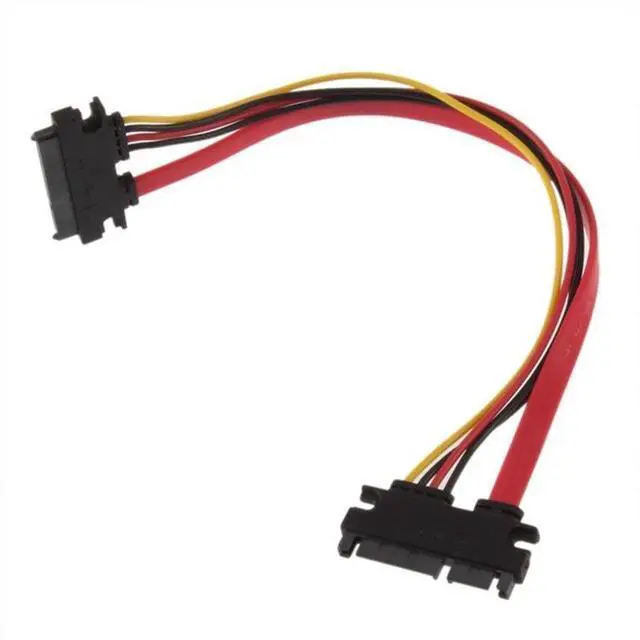 Alt view image 9 of 14 - 22Pin SATA Cable Male to Female 7+15 Pin Serial ATA SATA Data Power Combo Extension Cable Connector Conterver