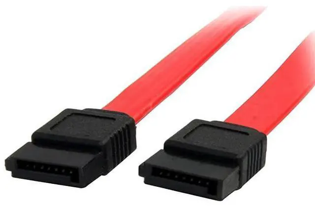 Alt view image 3 of 4 - com 36in SATA Serial ATA Cable SATA cable Serial ATA 150 SATA F to SATA F 3 ft red SATA36