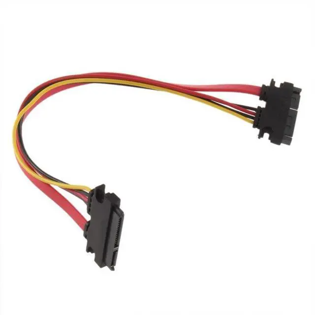 Alt view image 10 of 14 - 22Pin SATA Cable Male to Female 7+15 Pin Serial ATA SATA Data Power Combo Extension Cable Connector Conterver