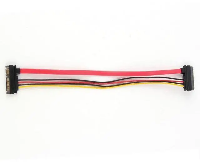 Alt view image 11 of 14 - 22Pin SATA Cable Male to Female 7+15 Pin Serial ATA SATA Data Power Combo Extension Cable Connector Conterver