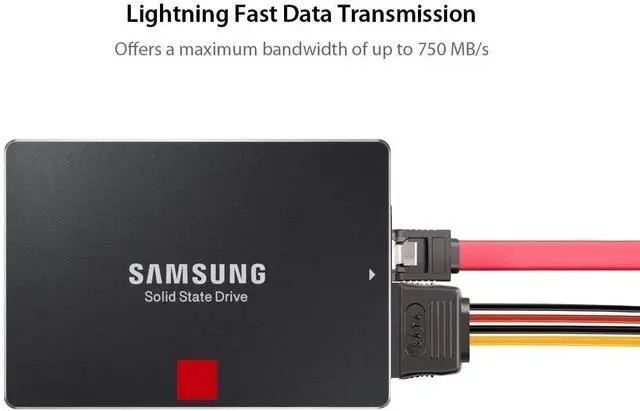 Alt view image 11 of 12 - SATA Cable, SATA Data Cable and SATA Power Splitter Cable
