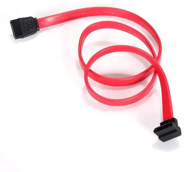 Alt view image 7 of 10 - Quality 2PCS 50cm 7 Pin SATA Right Angle to Straight DATA Hard Disk Drive HD Cable Connector 1.5Gbps