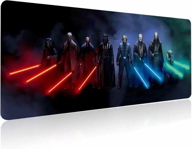 Alt view image 8 of 14 - Extra Large Gaming Mouse Pad Custom Mousepad with Non-Slip Rubber Base Stitched Edges Mouse Mat Washable Desk Pad Portable Computer Keyboard & Mice Combo Pads 31.5x15.7 Inch