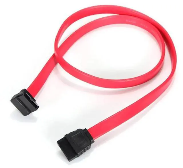 Alt view image 8 of 10 - Quality 2PCS 50cm 7 Pin SATA Right Angle to Straight DATA Hard Disk Drive HD Cable Connector 1.5Gbps