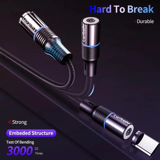 Alt view image 8 of 10 - Magnetic USB Cable 1m/2m /3m Fast Charging USB Type C Cable Magnet Charger Charge Micro USB Cable Mole Phone Cable