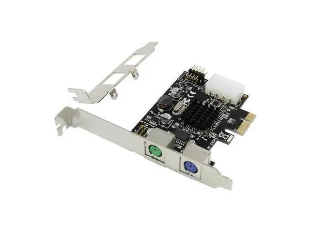 Alt view image 11 of 14 - PCI-E to PS/2 Adapter Card, PCIe PS/2 Round Port Keyboard Mouse Expansion Card, Plug & Play No Driver Required, MCS9990