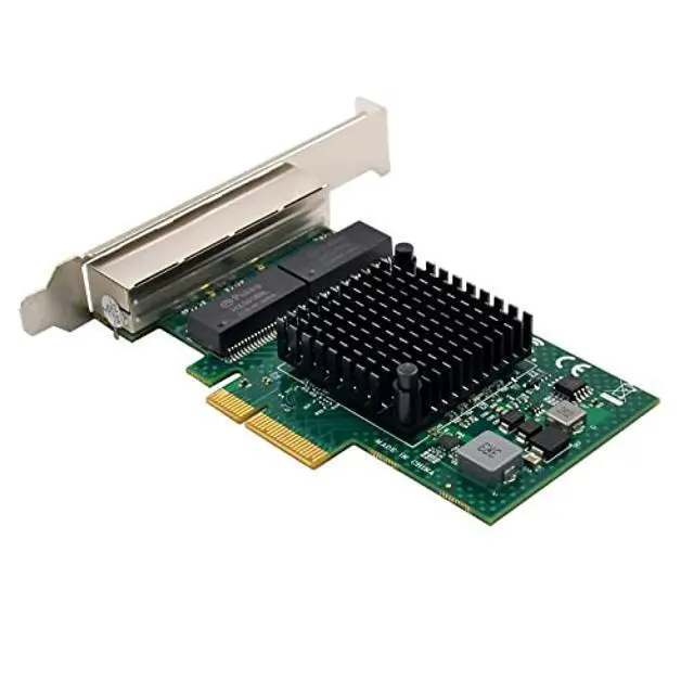 Alt view image 10 of 12 - Quad-Port PCIe Gigabit Ethernet Server Adapter with NetXtreme(r) BCM5719 Chipset PCI Express 1000M Network LAN Card for Windows Server Linux Ubuntu VMware (BCM5719-4P)