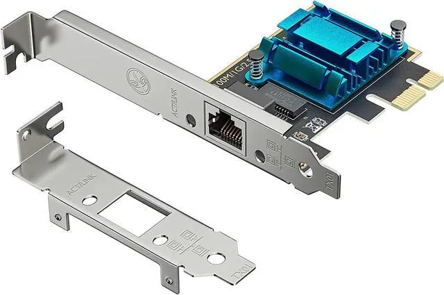 Main image of 2.5GBase-T PCIE Network Card 2500/1000/100Mbps PCI Express Gigabit Ethernet Adapter, Network Adapter for PC, Supported Windows 11/10/8/7 and Mac 10.7 (Above)
