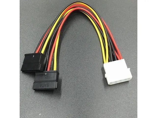 Alt view image 2 of 2 - 4Pin IDE Molex To 2 Serial ATA SATA Y Splitter Hard Drive Power Supply Cable for Adding SATA Drives for Bitcoin Miner Mining(5 pcs)