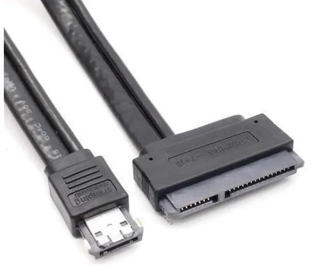 Alt view image 2 of 2 - 7+15Pin SATA HDD To Power ESATA Adapter Power Esata USB 2.0 5V 12V Combo To 2.5Inch 3.5Inch 22Pin Sata Hdd Adapter Cable