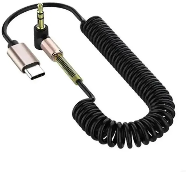 Alt view image 4 of 6 - USB-C Male to 3.5mm Female TRRS AUX Audio Adapter Cable, USB Type-C to Headphone Jack Converter Cord for Car Speakers & Wired Headsets