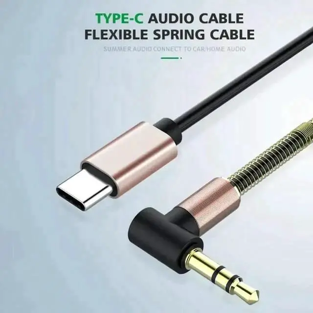 Alt view image 6 of 6 - USB-C Male to 3.5mm Female TRRS AUX Audio Adapter Cable, USB Type-C to Headphone Jack Converter Cord for Car Speakers & Wired Headsets