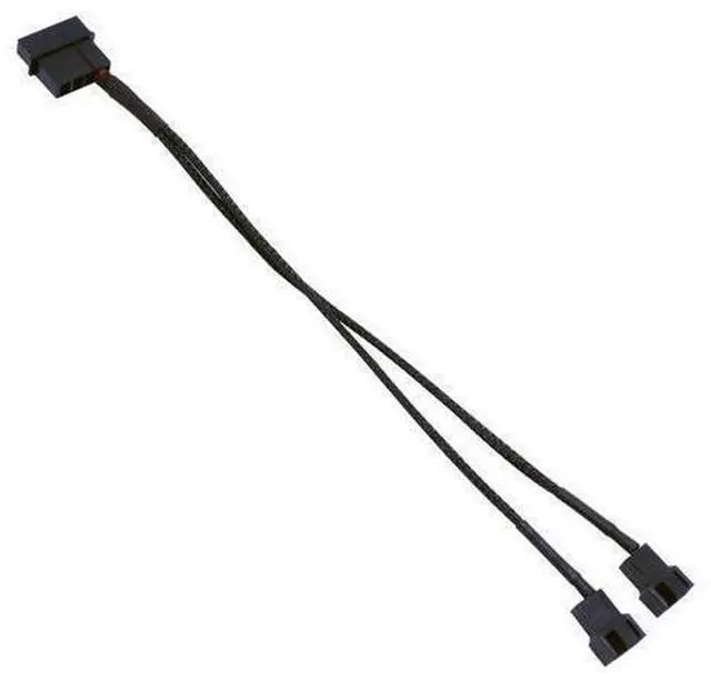 Alt view image 2 of 2 - 4pin IDE Molex To 2-Port 3Pin/4Pin Cooler Cooling Fan Splitter Power Cable Power Supply Plug for PC PSU Lacking of 3Pin/4Pin
