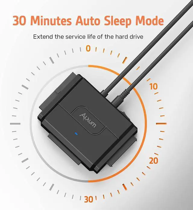 Alt view image 13 of 14 - USB 3.0 to IDE SATA Converter for Universal 2.5 & 3.5 inches SATA HDD SDD & IDE HDD Drives Data Transfer Rates up to 5Gbps Adapter