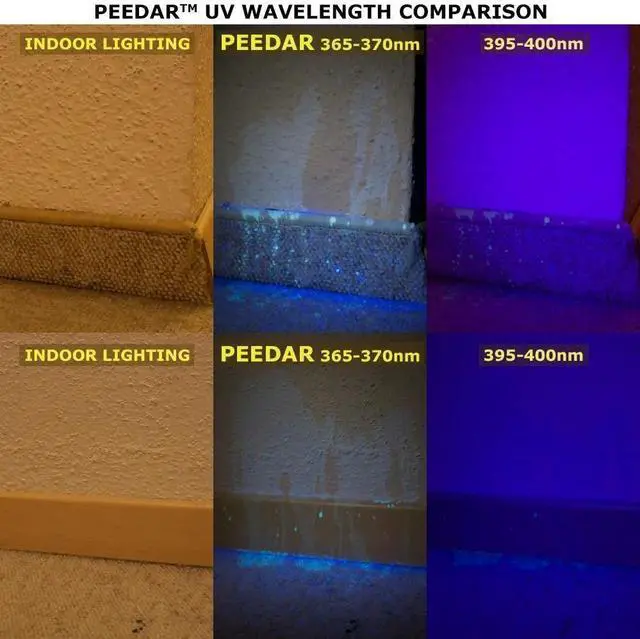 Alt view image 10 of 10 - 9 LED uv led 9led 365-370nm flashlight Blood check ultra violet for cat urine detector