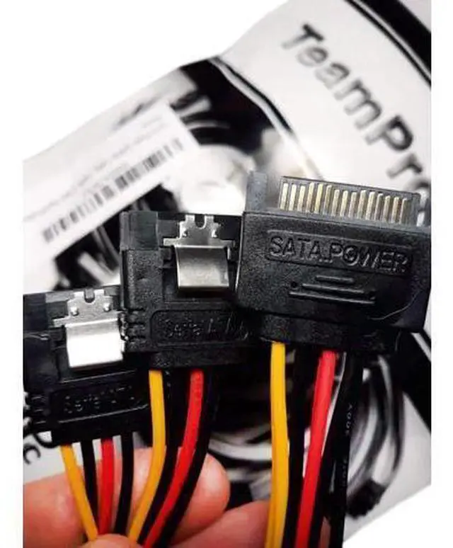 Alt view image 7 of 10 - SATA Power Splitter Cable SSD Power Cable HDD Power Cable Hard Drive Power Cable SATA 15 Pin Male to 2xSATA 15 Pin Female Power Y-Splitter Extension Cable (4 Pack)