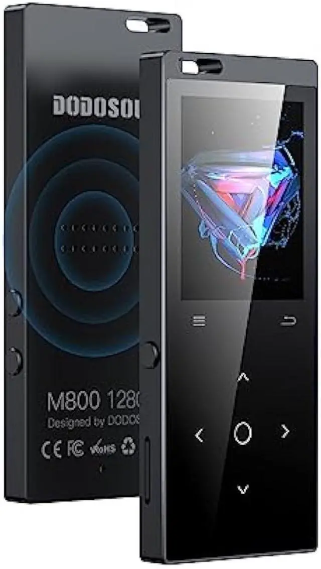 Alt view image 8 of 14 - 128GB MP3 Player, DODOSOUL Music Player with Bluetooth 5.2, Shuffle, Single Loop, FM Radio, Built-in HD Speaker, Voice Recorder, Mini Design, HiFi Sound, Ideal for Sport, Earphones Included