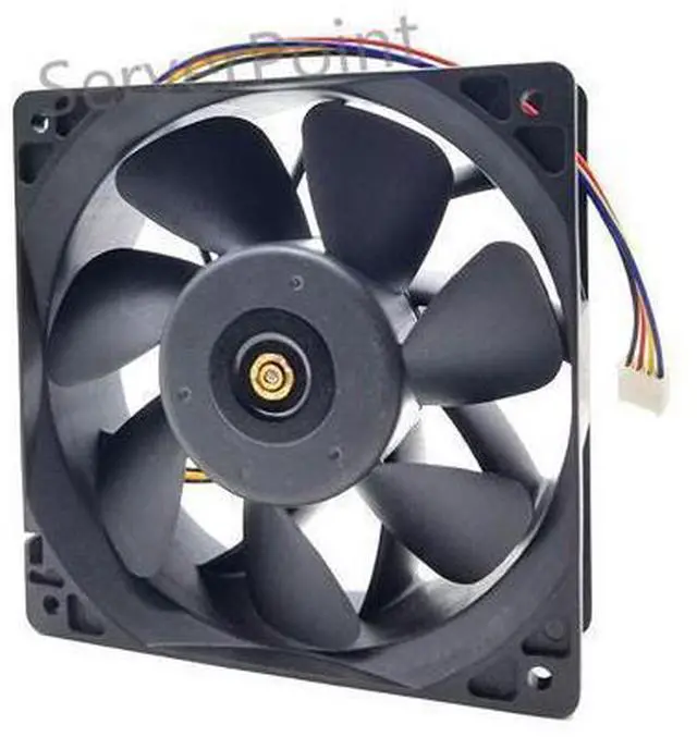 Alt view image 4 of 4 - for Delta QFR1212GHE QFR1212GHE-PWM 4P 12V 2.7A 12038 Server cooling fan 120*120*38mm for Bitcoin Miner