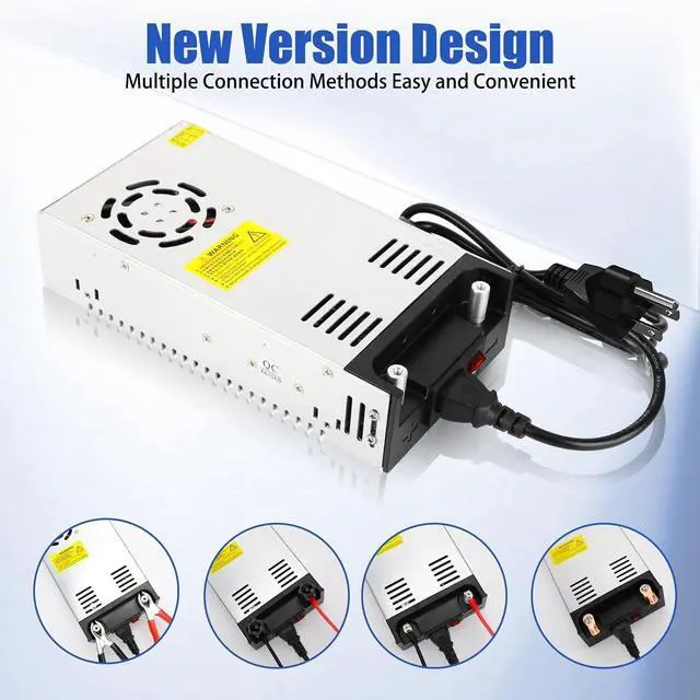 Alt view image 10 of 14 - New Version 110V AC to 12V DC Converter DC 12Volt 50A 600W Power Supply Transformer Adapter SMPS AC to DC Converter Switch Power Supply Max 50A 600W