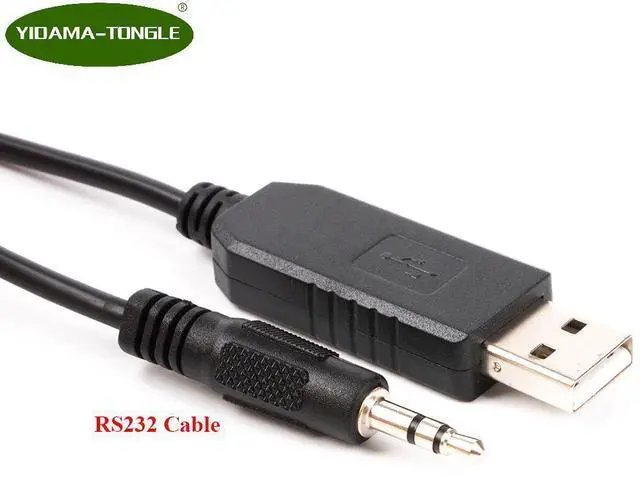 Alt view image 2 of 2 - USB RS232 to 3.5mm Serial Converter Adpater Mini Audio jack Stereo Plug cable