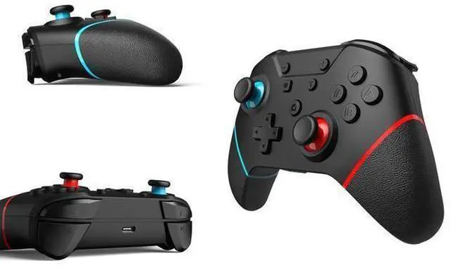 Alt view image 9 of 14 - Switch Pro Controller with 4 Additional Programming Buttons, Up to 20H Battery Life, Adjustable Turbo, 4 Level Vibration Feedback, 6-Axis Gyro, GCHT Wireless Controller for Switch/Switch Lite