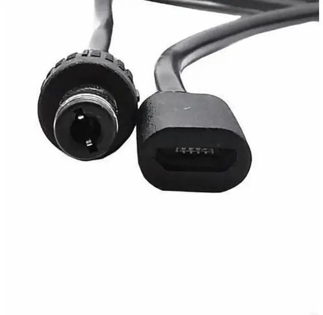 Alt view image 12 of 13 - DC5.5x2.5mm Male to Micro USB 5pin Female Power Supply Extension Cord 22AWG 3A Adapter Cable 20CM/7.87in