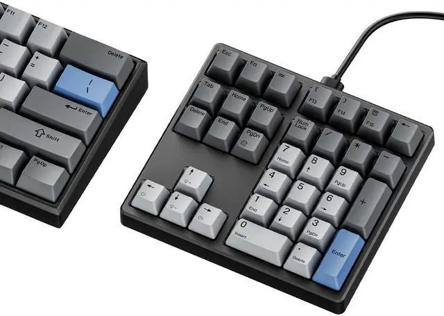 Alt view image 6 of 10 - FJADRAR Mechanical Number Pad, 34 Key Hot Swappable Numpad with Gateron Brown Switches, USB Wired Numeric Keypad with PBT Keycaps White Backlit Number Pad for Laptop, MacBook,PC Desktop
