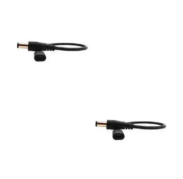 Alt view image 11 of 13 - DC5.5x2.5mm Male to Micro USB 5pin Female Power Supply Extension Cord 22AWG 3A Adapter Cable 20CM/7.87in
