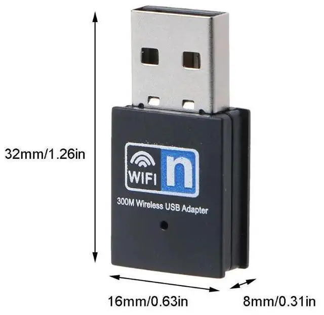 Alt view image 7 of 10 - 300M USB Wifi Adapter RTL8192EU Chipset WLAN Dongle Wireless Net-work Card M5TB