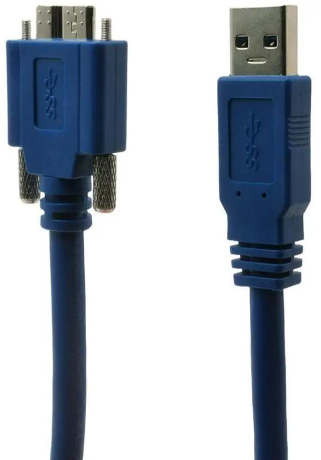 Alt view image 5 of 8 - USB 3.0 to Micro B/M with Dual Screw Locking Cable SuperSpeed Supported, USB3 Vision Camera Compatible 0.6m 1m 1.8m 3m (1.8m)
