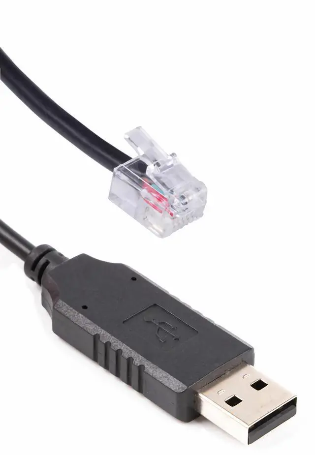 Alt view image 7 of 12 - USB RS232 to RJ11 RJ12 6P6C Programming Cable for Keyence PLC to PC Communication, FTDI Chip Built-in