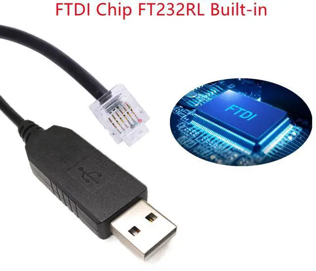 Alt view image 9 of 12 - USB RS232 to RJ11 RJ12 6P6C Programming Cable for Keyence PLC to PC Communication, FTDI Chip Built-in