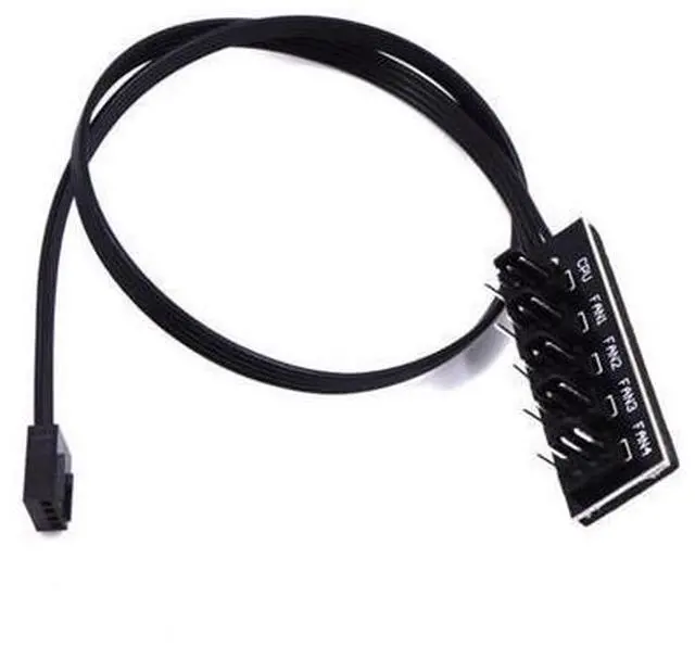 Alt view image 8 of 12 - 40cm 1 to 5 4-pins Molex TX4 PWM CPU Cooler Case Chasis Cooling Fan Power Cable Hub Splitter Adapter PWM 4Pin Fan Hub Controller