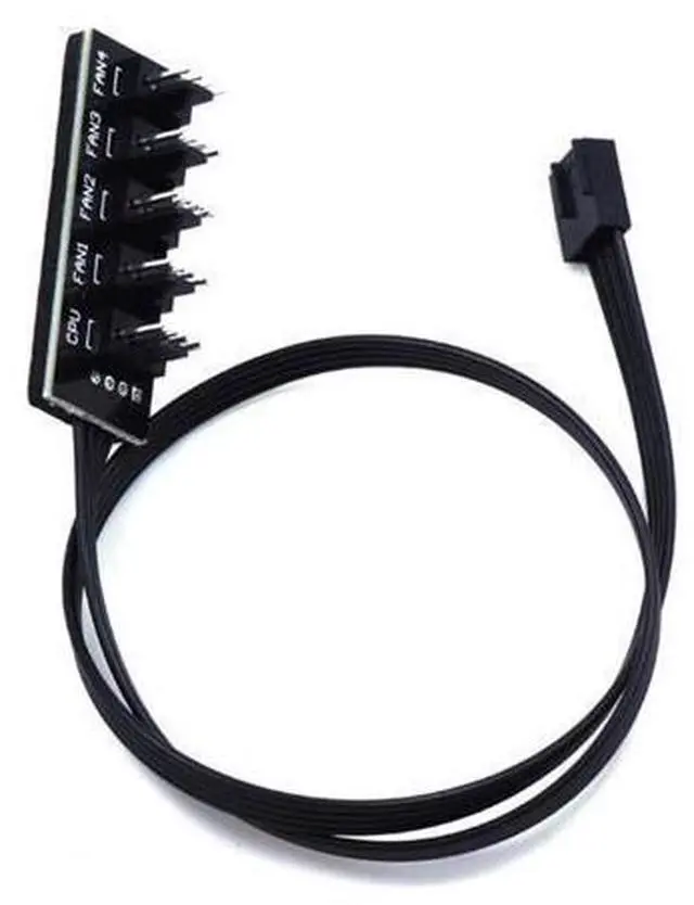 Alt view image 9 of 12 - 40cm 1 to 5 4-pins Molex TX4 PWM CPU Cooler Case Chasis Cooling Fan Power Cable Hub Splitter Adapter PWM 4Pin Fan Hub Controller