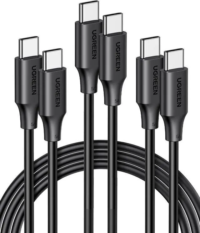 Alt view image 8 of 14 - UGREEN USB C to USB C Cable 3-Pack 6.6FT , 100W Fast Charge USB C Cable Compatible with iPhone 15/15 Plus/15 Pro/15 Pro Max, MacBook Pro 2022, iPad Pro 2022, Galaxy S24/S23 Ultra, Pixel, Switch