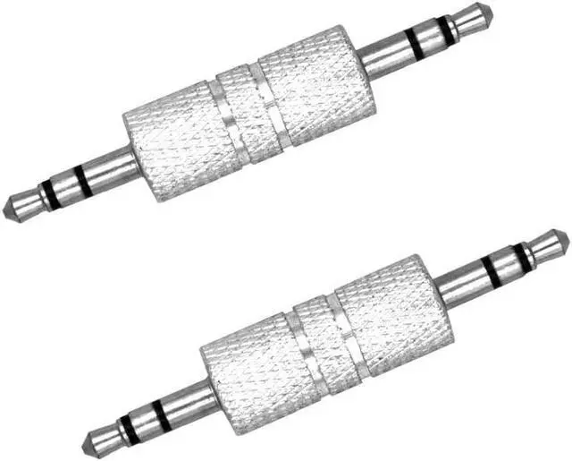 Alt view image 6 of 10 - 3.5 mm Male to Male Audio Connector 1/8 inch Audio Adapter Metal 3.5mm Jack to 3.5mm Jack Adapter. (2)