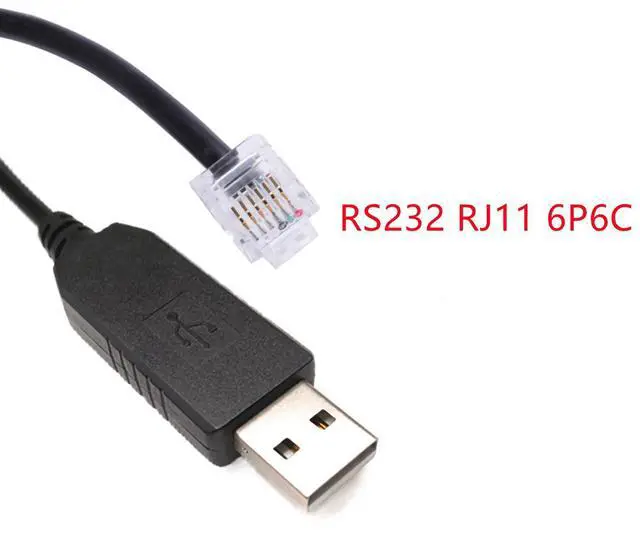 Alt view image 10 of 12 - USB RS232 to RJ11 RJ12 6P6C Programming Cable for Keyence PLC to PC Communication, FTDI Chip Built-in