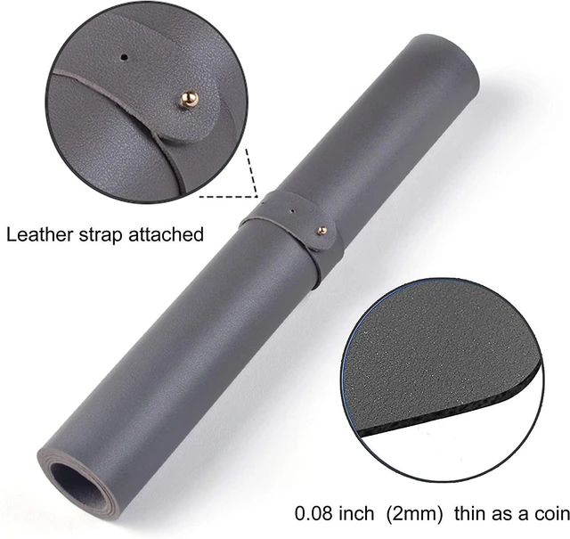 Alt view image 7 of 7 - Dual Sided Soft PU Leather Mouse Pad Waterproof Desk Mat Non Slip Table Protector Writing Blotter Smooth Keyboard Cushion for Laptop Computer Gaming Workstation Office Home 31.5 x 15.7 Inch Black