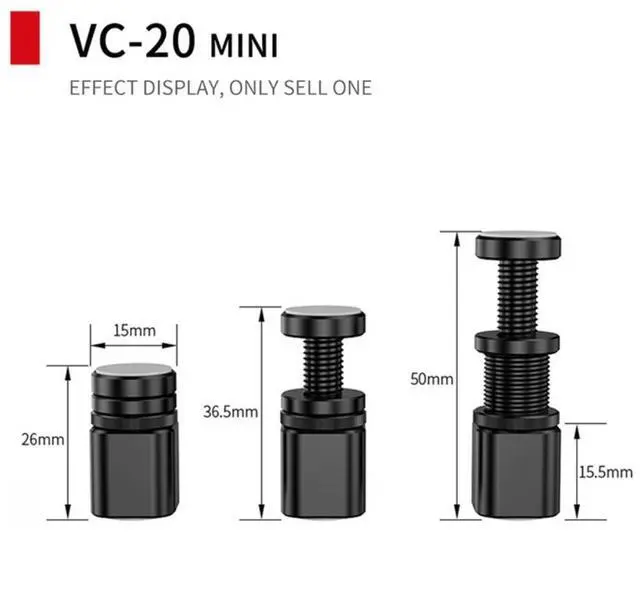 Alt view image 5 of 6 - VC-20 Mini Graphics Card Support Frame Gpu Bracket Adjustable Graphics Card Sinking Bracket Itx Telescopic Bracket