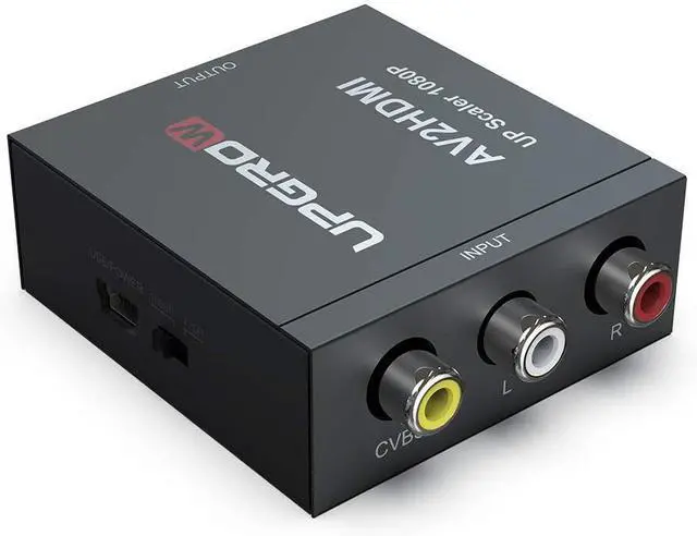 Main image of UPGROW RCA to HDMI Converter 1080P Mini CVBS to HDMI Composite Video Audio Converter AV to HDMI Converter Supports NTSC PC Laptop Xbox PS4 PS3 TV STB VHS VCR Camera DVD, UPGROWRCAH01