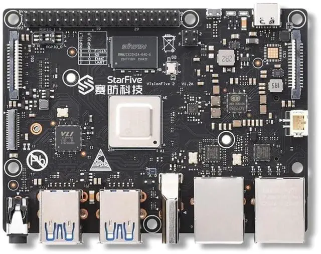 Alt view image 6 of 10 - VisionFive2 RISC-V Single Board Computer, StarFive JH7110 Processor with Integrated 3D GPU, 4GB Memory Kilomega, Without WiFi Module