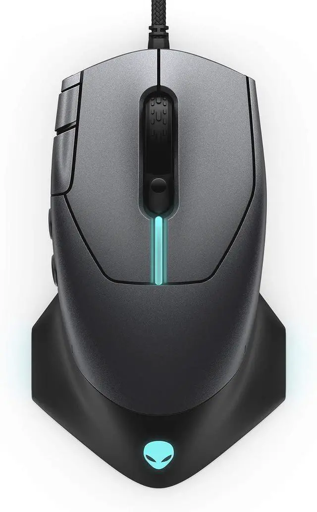 Alt view image 12 of 14 - Alienware Gaming Mouse 510M RGB Gaming Mouse AW510M: 16, 000 DPI Optical Sensor - Alienfx RGB - 10 Buttons - Adjustable Scroll Wheel - Large Click Anywhere L/R Buttons
