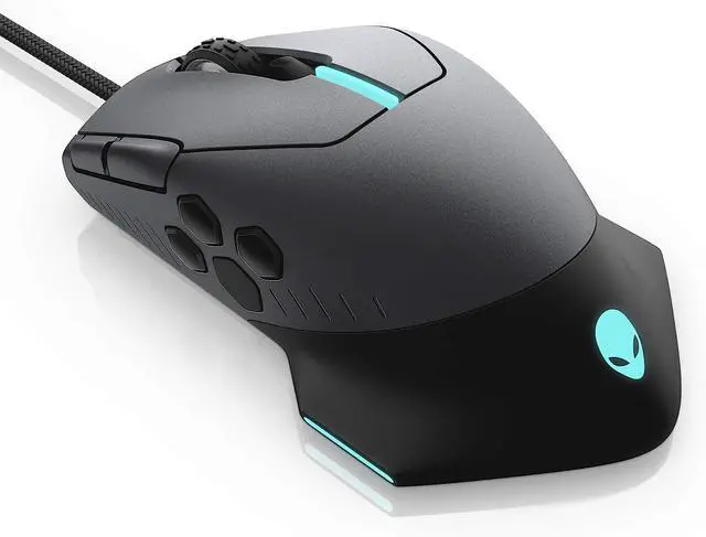 Alt view image 10 of 14 - Alienware Gaming Mouse 510M RGB Gaming Mouse AW510M: 16, 000 DPI Optical Sensor - Alienfx RGB - 10 Buttons - Adjustable Scroll Wheel - Large Click Anywhere L/R Buttons