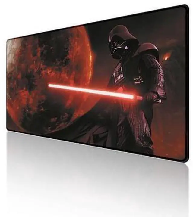 Alt view image 8 of 14 - Alpha Fit Starwar Gaming Mouse Pad XXL (31.5" x 11.8") - Star Wars Themed Large Mouse Pad - Extra Large Gaming Mouse Pads with Non-Slip Rubber Base & Stitched Edges for Sci-Fi Setup