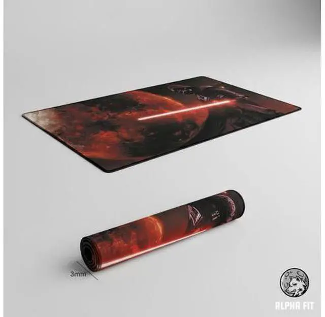 Alt view image 14 of 14 - Alpha Fit Starwar Gaming Mouse Pad XXL (31.5" x 11.8") - Star Wars Themed Large Mouse Pad - Extra Large Gaming Mouse Pads with Non-Slip Rubber Base & Stitched Edges for Sci-Fi Setup