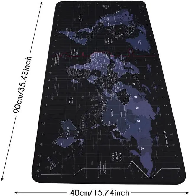 Alt view image 9 of 14 - KINPLE XXL Extended Large Gaming Mouse Pad Non-Slip Water-Resistant Rubber Cloth Computer Game Mouse Mat(35.4×15.75×0.1 inch) (35.4×15.75inch(U6))